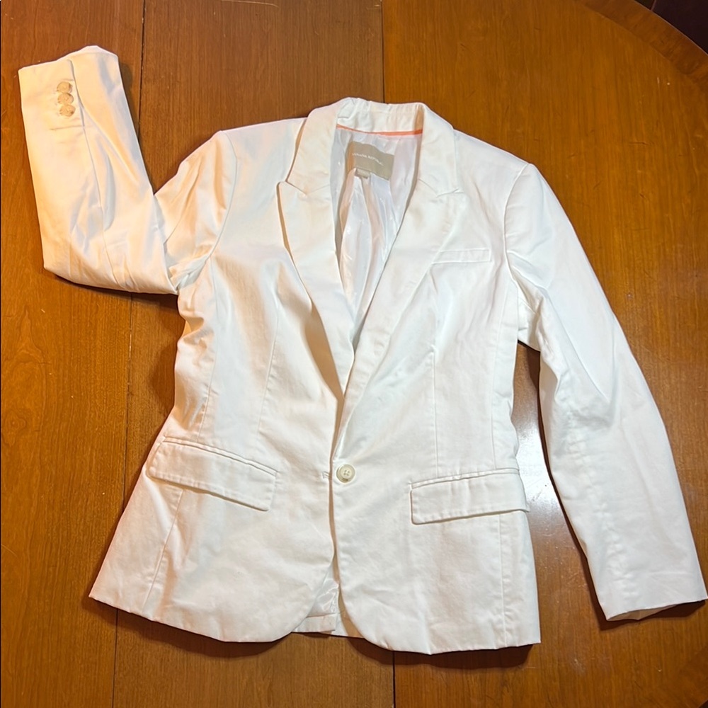 Banana Republic Women's White Blazer